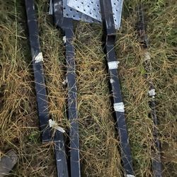 (4) Heavy Duty Pipe Stakes 