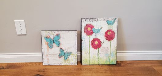 2 pictures for wall decor