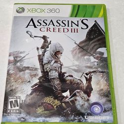 Xbox 360 Assassin's Creed III Video Game