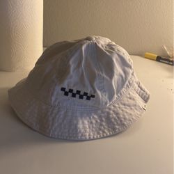 White Vans Bucket Hat