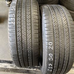 235/50r20 Two Bridgestone Tires In Great Shape