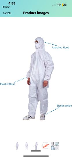 .50 cents Disposable Bodysuit Coveralls, 3 Pallets Available Must Sell