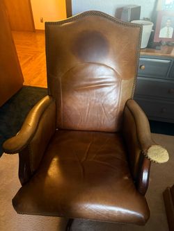 All leather chair