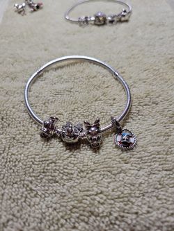 Pandora Minnie Head Bracelet With 3 Charms