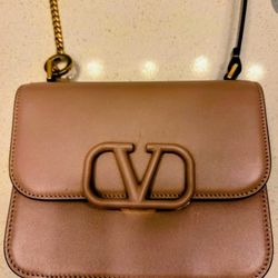 Valentino Calfskin V Clutch Authentic 