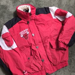 Vintage Chicago Bulls Nutmeg by Campri Colorblock Winter Jacket – NBA Licensed – Size M