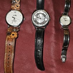 3 COACH WATCHES