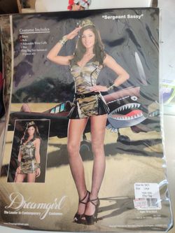 Dreamgirl costume Halloween Sergeant Sassy size L