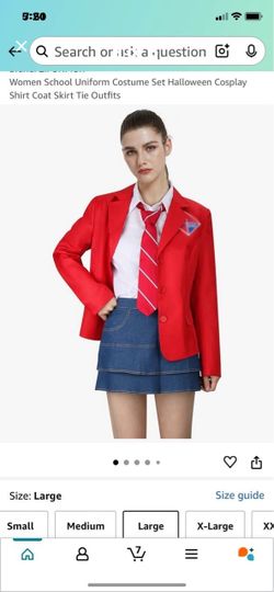 Women's School Uniform Halloween Cosplay Costume Set