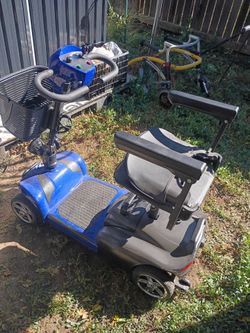 E-Wheel Freedom Blue 4-Wheel Electric Mobility Scooter