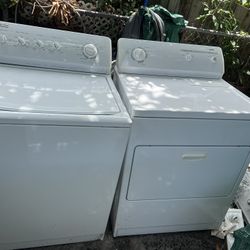 Kenmore Washer And Dryer Set White Working Perfectly Fine 
