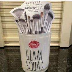 Rae Dunn Glam Squad Makeup Brush Cup/Container