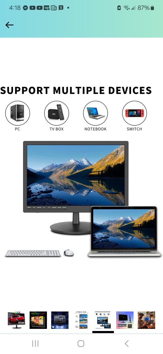 17 Inch Computer Monitor, FHD 1920x1200 LED Monitor with HDMI VGA Build-in Speakers, 60Hz Refresh Rate, unting

17 Inch C￼

￼

￼

￼

￼

￼

￼


