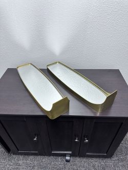 Crate and Barrel CB2 filing mirrored pillar