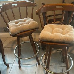 Maple Bar Stools (2)
