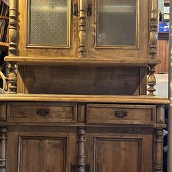 Vintage Farmhouse Style Hutch - price reduced