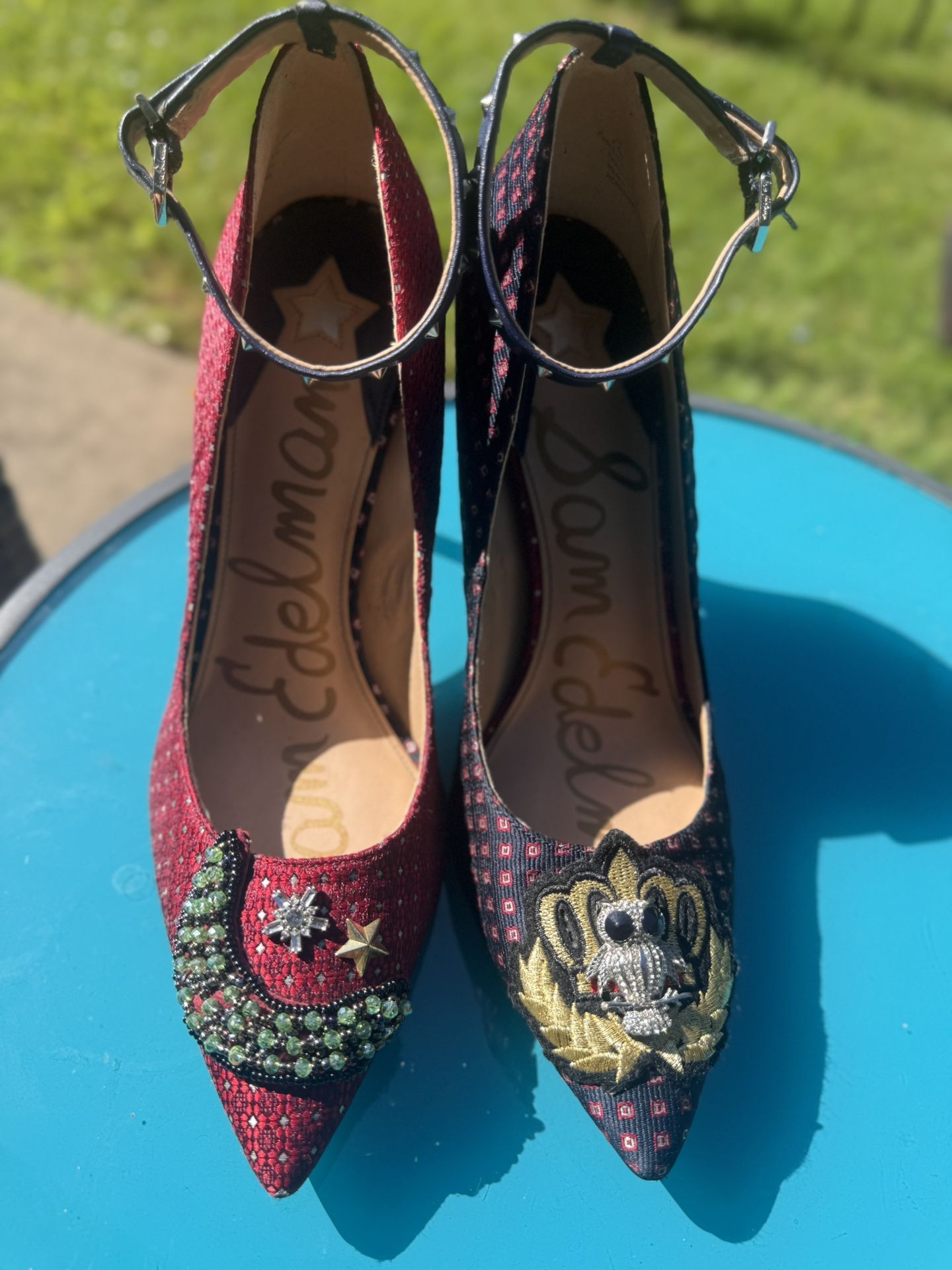 💎 Sam Edelman Embellished Heels – Size 8.5