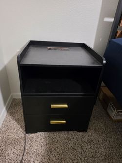 Light up night stand w/ charging station