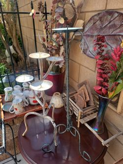 2 metal candles Holders