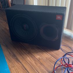 JBL Speaker w/ amp & wires