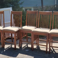 Dining or Kitchen Chairs Set of 7