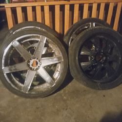 3, 26 Inch Rims And 1, 24 Inch Great Condition 