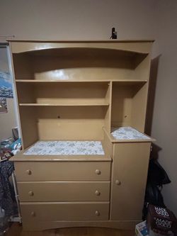 Study table and bookshelf
