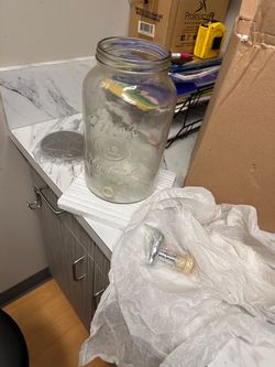 Tito's Handmade Vodka Large Glass Jar with Lid