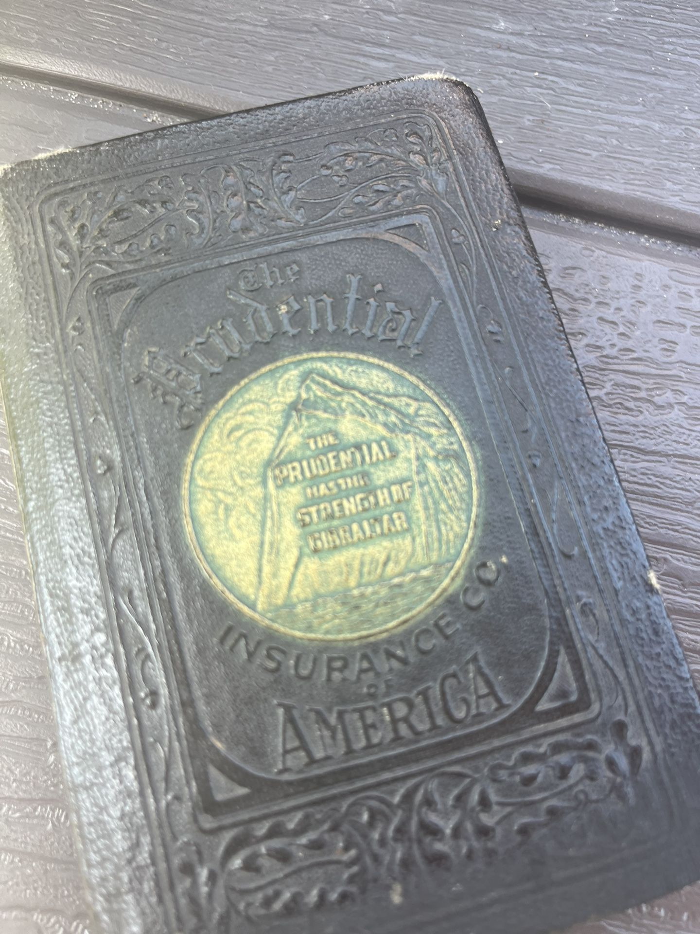 Vintage book bank with The Prudential Insurance Co. of America advertising