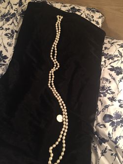 52” Faux Pearl Necklace