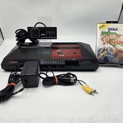 Sega Master System Bundle W/ CIB Double Dragon,Controller & Cords NTSC *WORKS* 