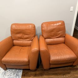 Sofa / Lounge Chairs - Burnt Orange // Recliner 