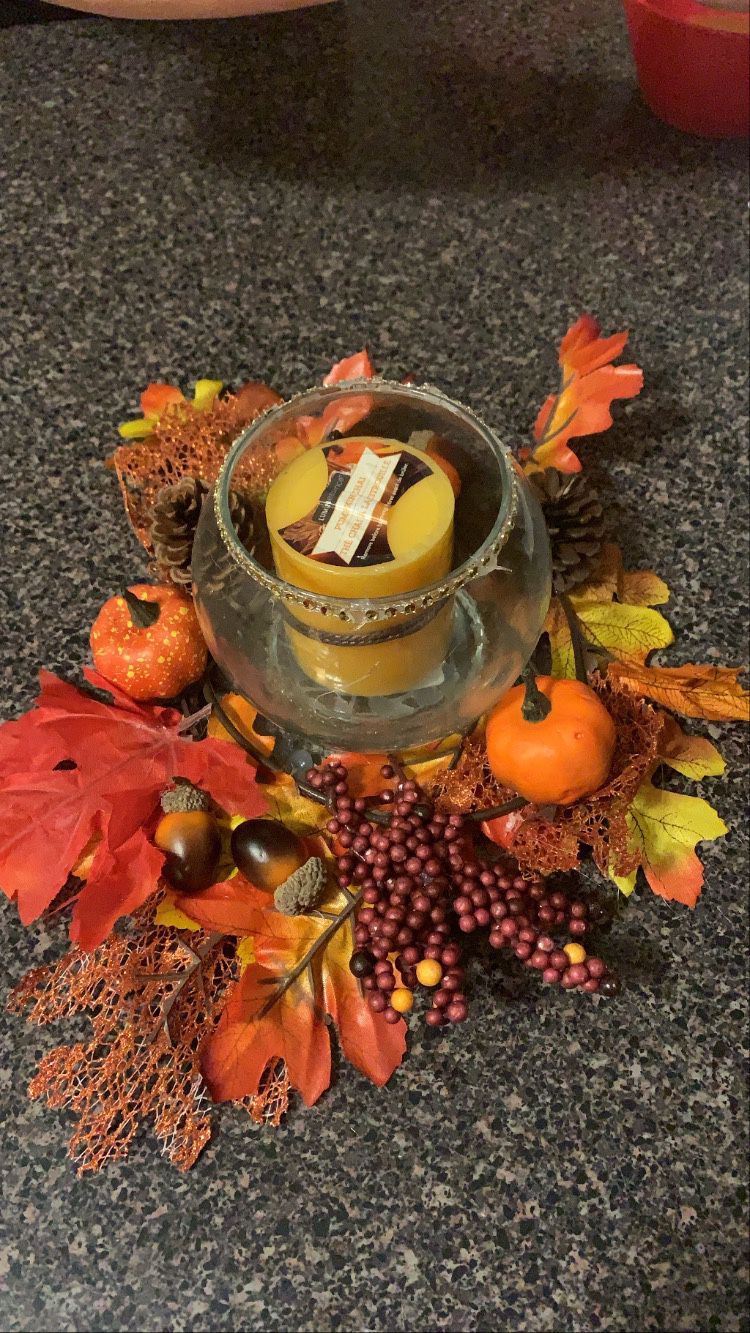 Fall Candle Holder 
