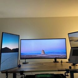 Dell U3818DW UltraSharp 38" Curved Monitor MSRP $1,520 Perfect Condition 3840 x 2400