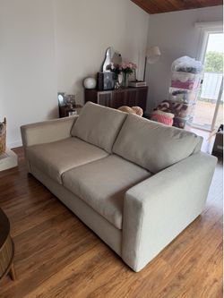 Living Spaces Araceli II Sand Beige Loveseat