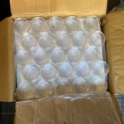 Clear Little Jars with no Lid 