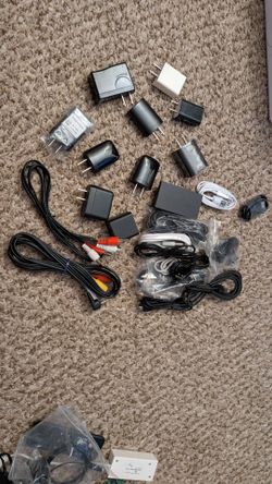Free USB micro cables and outlet plugs