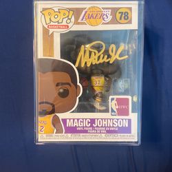Signed Magic Johnson Funko Pop