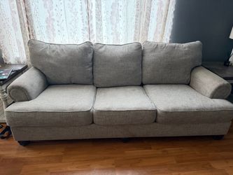 Light Gray Woven Fabric Sofa