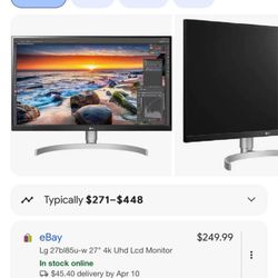 LG 4K monitor 27BL85U-W