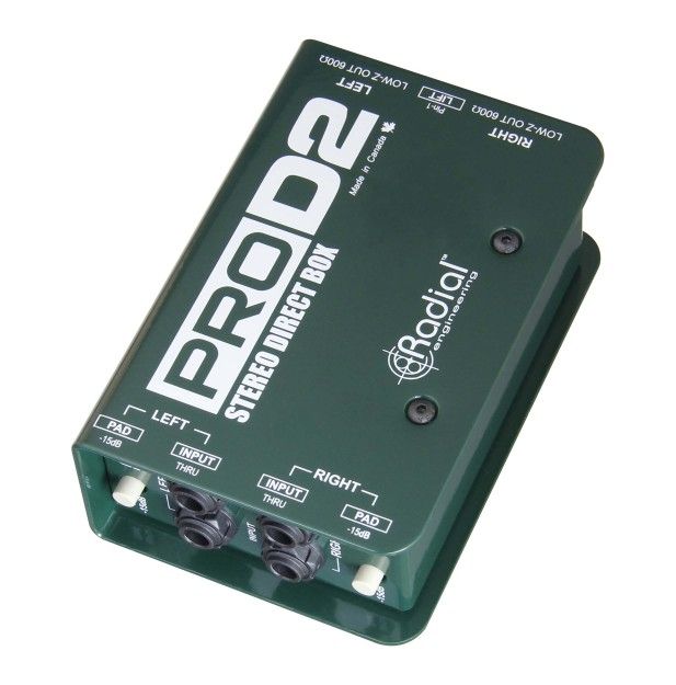 Radial ProD2, Passive DI with Two Channels, Made for High Output Keyboards