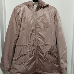 Mauve Jacket With Removable Hoodie (Large)