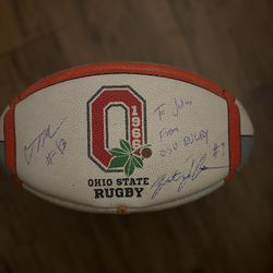 Signed Ohio State Rugby Ball
