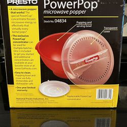 Microwave Popcorn Popper Still In Box - Never Used
