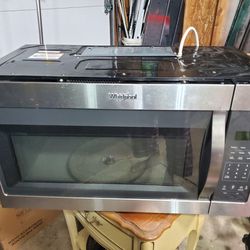Stainless Whirlpool Over The Range Microwave 