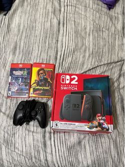 Nintendo Switch 2 Mario Kart Bundle with Extra Controller and 2 Games