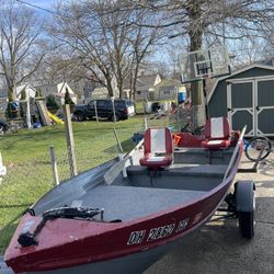 16’ Jon boat Registered til 2026