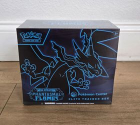 Phantasmal Flames Pokemon Center Elite Trainer Box ETB Pokemon Trading Card Game