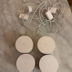 Google Wifi Mesh Routers – 4 Pack – Great Whole-Home Coverage