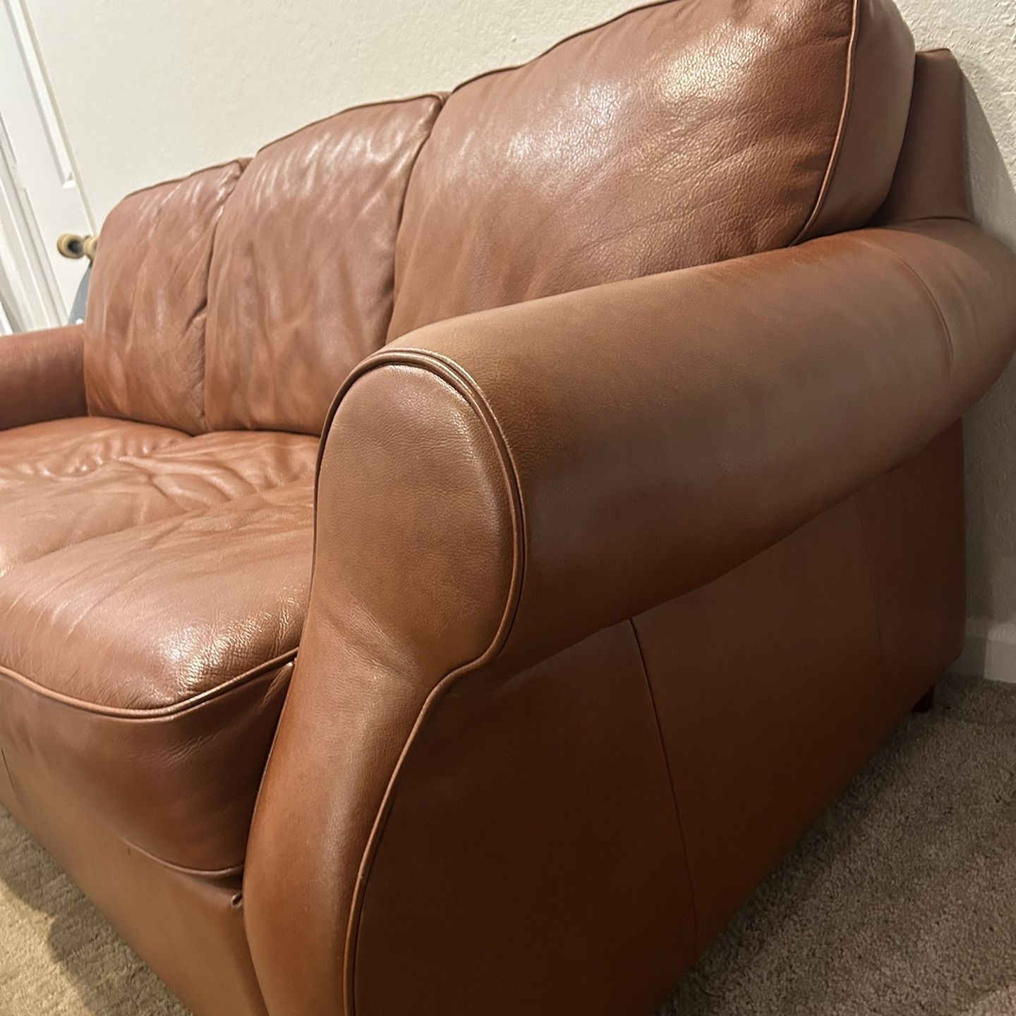 Italian Leather couch 